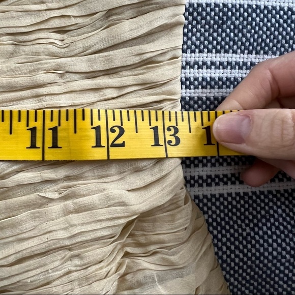 NWT Andy The Anh Pleated Silk Empire Sheath Cocktail Dress • 4 - Picture 12 of 14